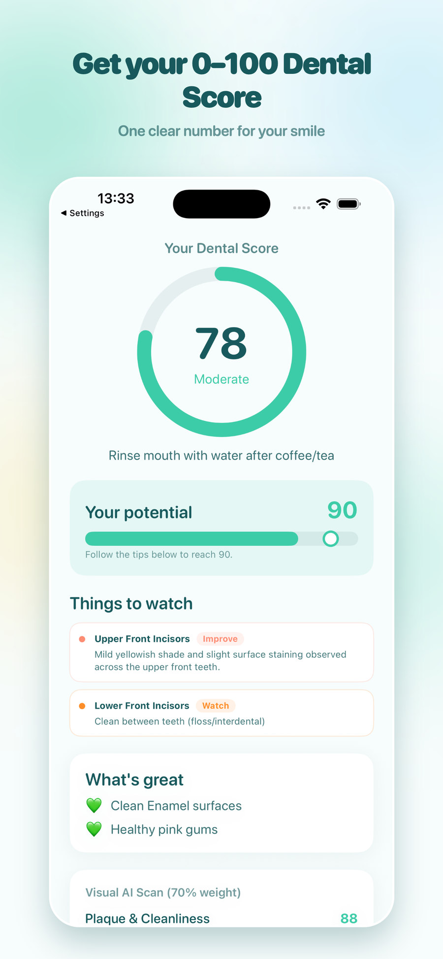 ScanDent Dental Score